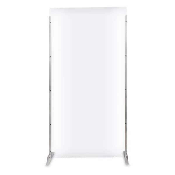 Hinge-less Radius Corkboard, 36"x36", Black Alum Frame/Buff